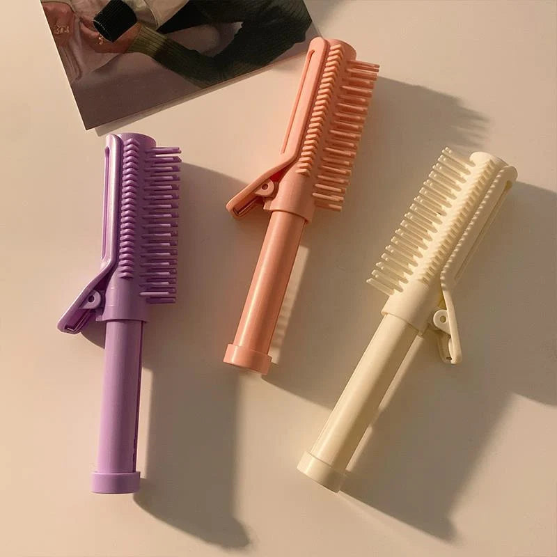 Hair Root Clips Retractable Hair Volumizing Styling Tool 2-in-1 Curling Comb Hair Roller Brush Hairdressing Comb Styling Tools Eagle Beacon