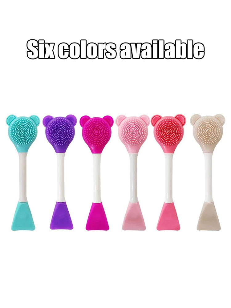 Cleansing Brush 2 In 1 Silicone Mask Brush And Facial Cleaning Brush Are Used For Exfoliation, Massage, Makeup Removal Skin Care Eagle Beacon