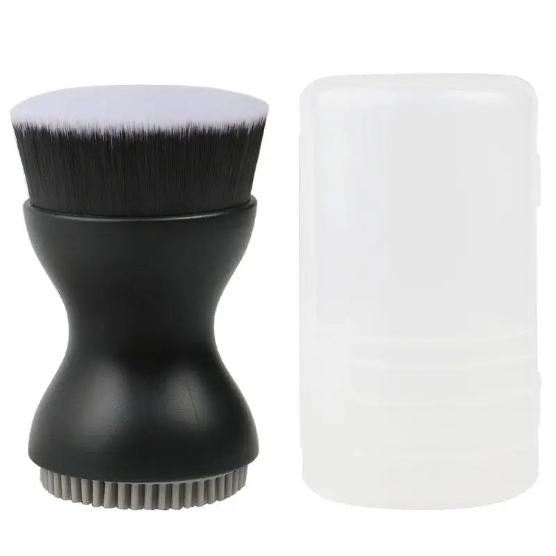 Double-Sided Mini Manual Facial Cleansing Brush Silicone Massage Face Brush Soft Bristles Handheld Cleaning Device Pore Cleaner Eagle Beacon