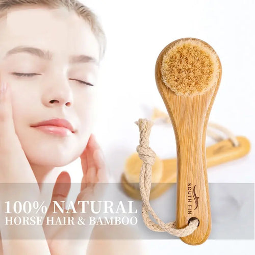1PC Exfoliating Brush Facial Cleansing Brush Bamboo Hair Facial Cleansing Massage Face Care Brush Deep Pore Cleansing Eagle Beacon