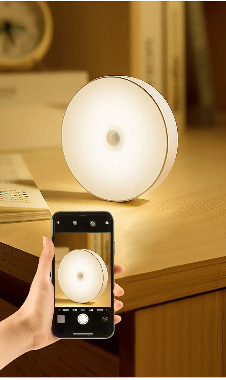 Motion Sensor Light USB Rechargeable Night Light LED Lamp for Kitchen Bedroom Stairs Hallway Cabinet Closet Wardrobe Nightlight Eagle Beacon