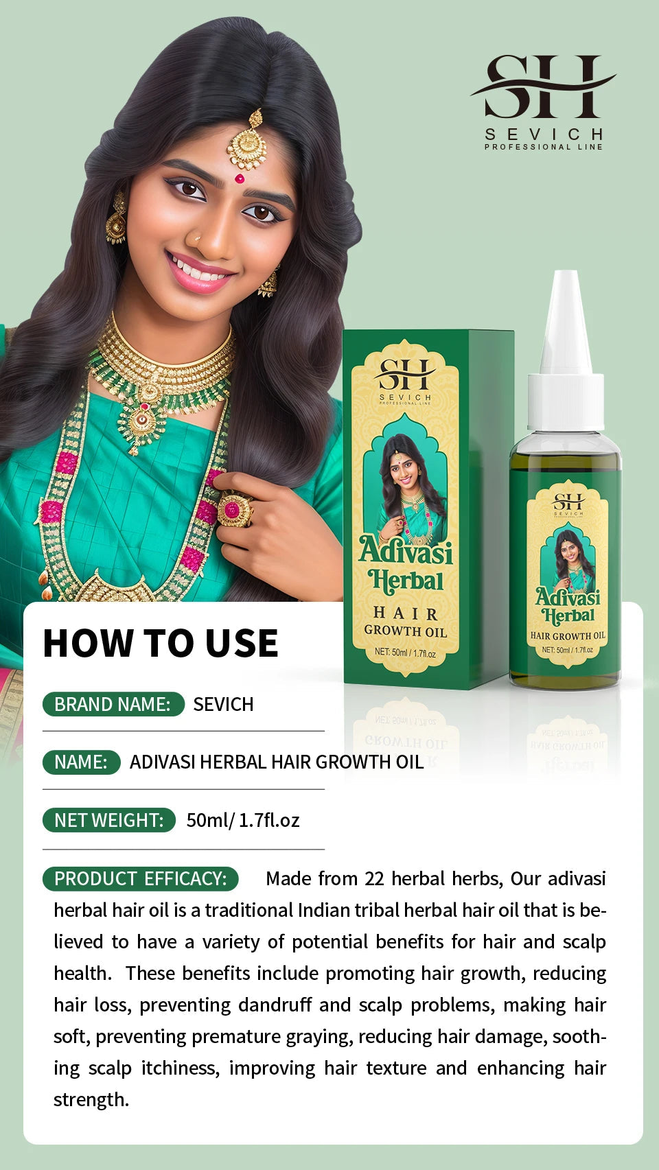Ayurvedic Hair Growth Oil India Adivasi Organic Hair Growth Serum Anti Hair Loss Fast Regrowth Thicken Oils Hair Growth Products Eagle Beacon
