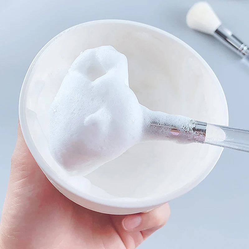 Soft-Bristled Facial Cleansing and Massage Brush – Portable Skincare Tool for Face Washing and Mask Application Eagle Beacon