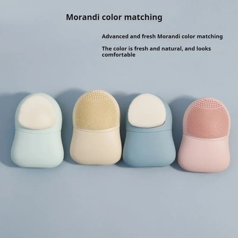 Double Sided Silicone Facial Cleansing Brush Manual Massage Facial Cleanser Brush Soft Bristles Deep Cleaning Exfoliator Tool Eagle Beacon