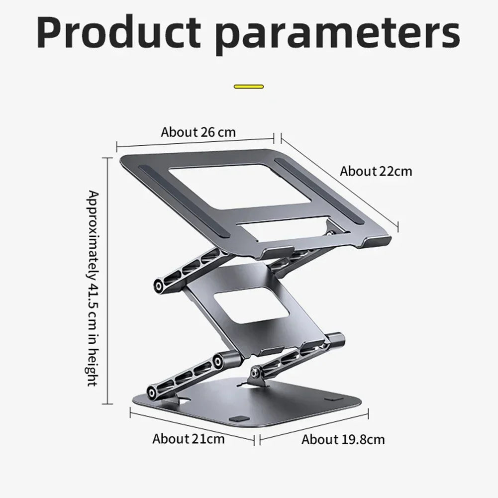 New Foldable Laptop Stand 3 Layer Adjustable Height Metal Notebook Stand Tablet Stand for Laptops/tablets/mobile Phones Eagle Beacon