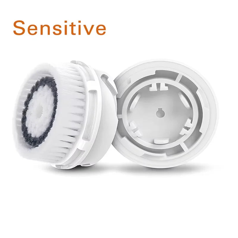 Facial Cleansing Brush Heads Daily Deep Cleaning Pores Sensitive Skin Soft Exfoliating Silicone Face Brush Heads Skin Care Tools Eagle Beacon
