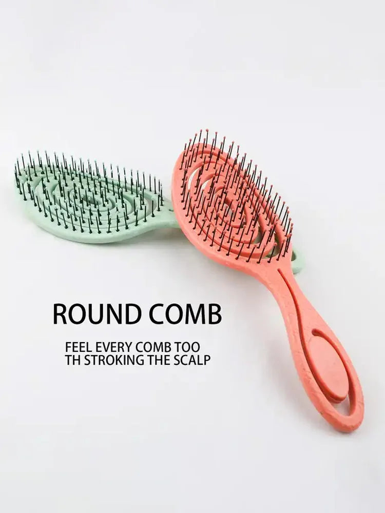 Hair Massage Comb Bristle Nylon Hairbrush Curly Detangle Hair Brush for Salon Hairdressing Tools Eagle Beacon
