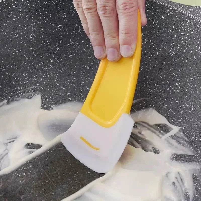 1/3 Silicone Tableware Cleaning Scraper Cleaning Spatula Cake Baking Scraper Pastry Small Tool Kitchen Cleaning Scraper Eagle Aerie