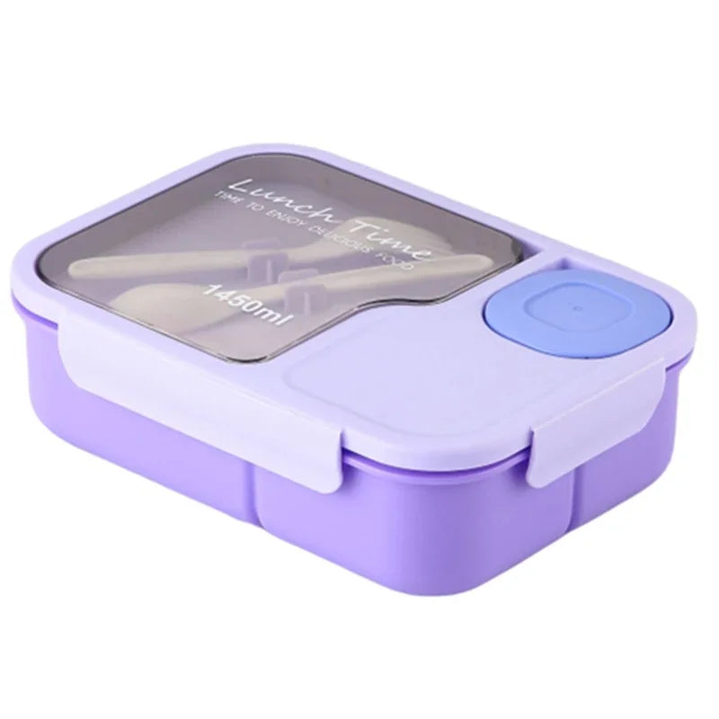 Portable Lunch Box Office Bento Box With Fork and Spoon Microwave Food Storage Container Reusable Food Boxes Quality Plastic Eagle Aerie