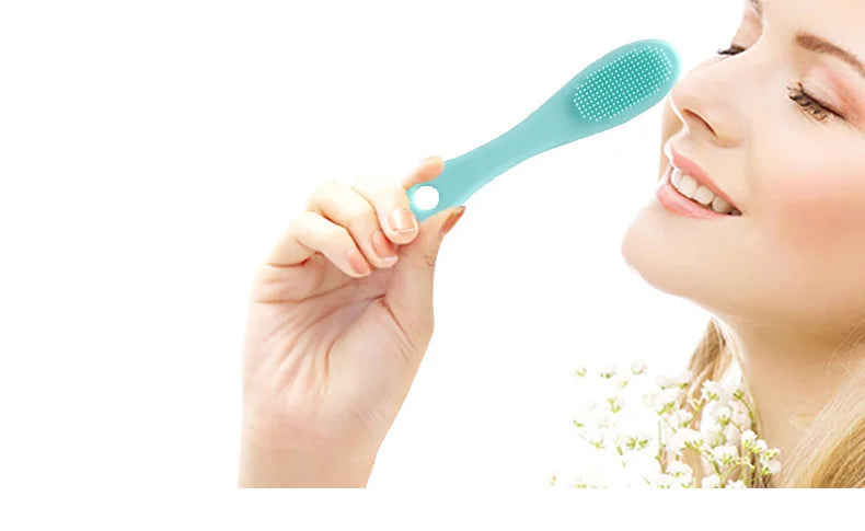 Facial Cleansing Brush Black Head Removal Brush Blackhead Double-sided Massage Brushes Beauty Cleaning Tool Facial Nasal Scrub Eagle Beacon