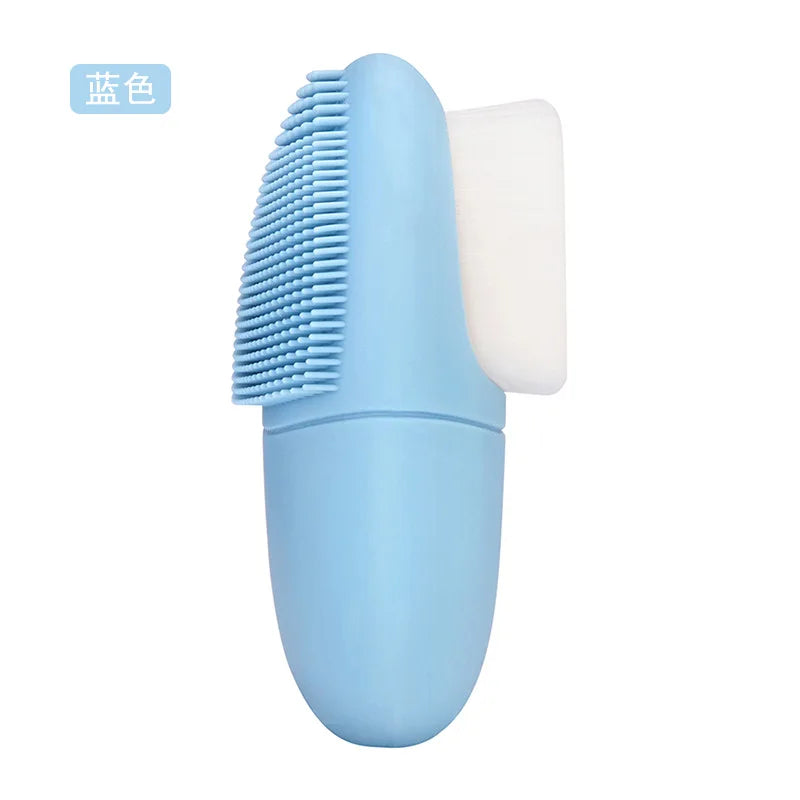 Double Sided Silicone Facial Cleansing Brush Manual Massage Facial Cleanser Brush Soft Bristles Deep Cleaning Exfoliator Tool Eagle Beacon