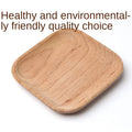 Eco - friendly Wooden Service Tray for Home, Hotel, School Party, Round Plate Snack, Cake, Fruits, Sushi, Dessert Tableware 30P Eagle Aerie