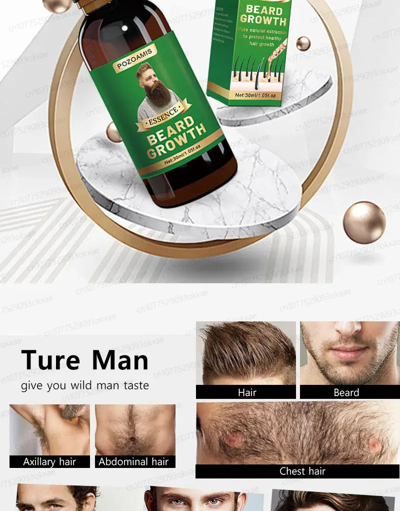 The most effective beard growth essence in 2025, grow a thick beard in 7 days. Chest hair, leg hair, beard and hair growth Eagle Beacon