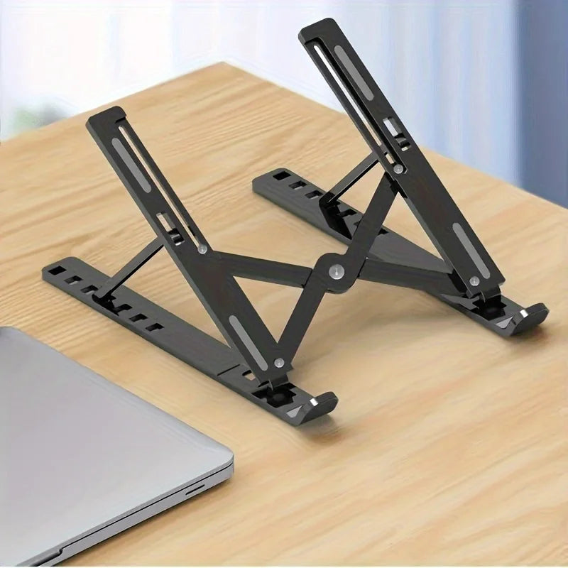 Portable Laptop Stand  Foldable ABS Material, Adjustable Desktop Height, Heat Dissipation, Laptop Stand, Storage Rack laptop arm Eagle Beacon