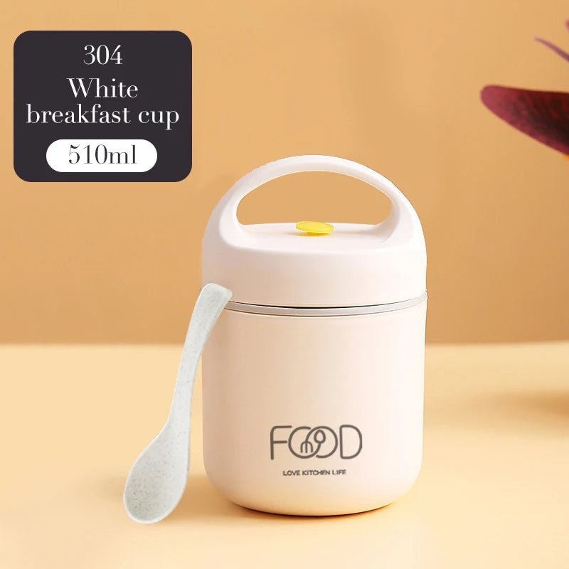 Lunch Boxes Lunch Bag 304 Stainless Steel Lunch Box For Kids Lunch Bags  Portable Folding Spoon Lunch Box Kids Thermal Bento Box Eagle Aerie