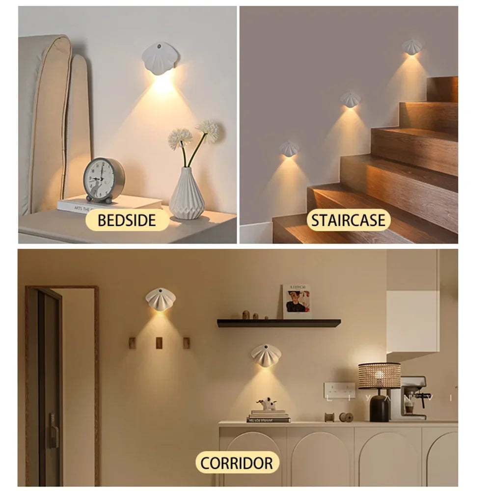 Motion Sensor Light Night Light USB Type-C Rechargeable For Kitchen Bedroom Mural Living Room Interior Lighting Decor Wall Lamps Eagle Beacon