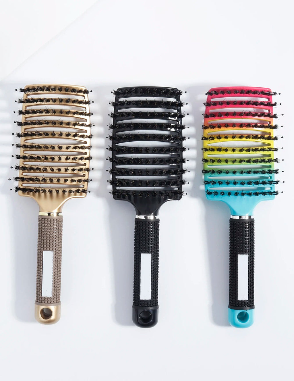 Detangling Hair Brush Bristle&Nylon Women Wet Massage Comb Curly Hairdressing Salon Styling Tools Special for real hair wigs Eagle Beacon