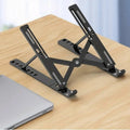Portable Laptop Stand  Foldable ABS Material, Adjustable Desktop Height, Heat Dissipation, Laptop Stand, Storage Rack laptop arm Eagle Beacon
