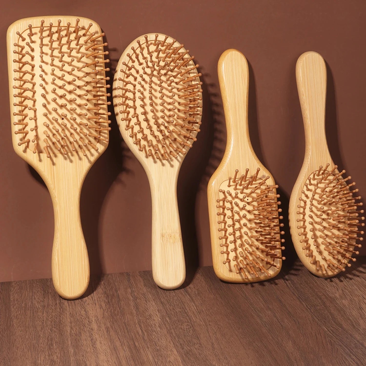 Wooden Hair Brush Improve Hair Growth Wood hairbrush Prevent Hair Loss Comb Bamboo Comb Teeth Hairdressing Styling Hair Tools Eagle Beacon