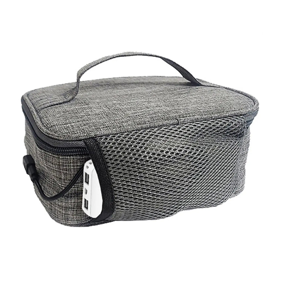 USB Heated Lunch Boxes Bag Container Oxford Cloth with Zipper Food Warmer Waterproof Material Portable Oven Reusable Convenient Eagle Aerie