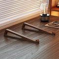Portable Foldable Wooden Laptop Stand-Ergonomic 12° Adjustable Angle, Cooling Ventilation Triangular Design,Office Accessory Eagle Beacon
