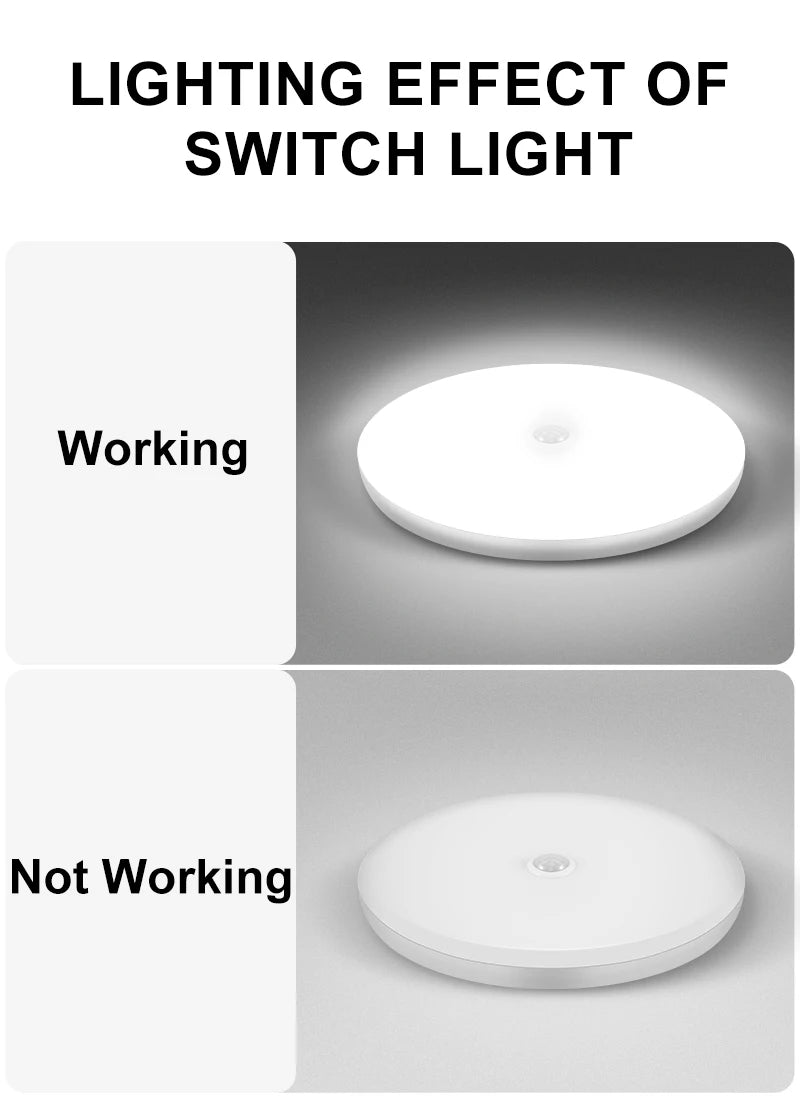 Motion Sensor Ceiling Light Modern Smart Sensor LED Lamp Human Infrared Sensing Lamp Indoor for Garage Corridor Lighting Fixture Eagle Beacon
