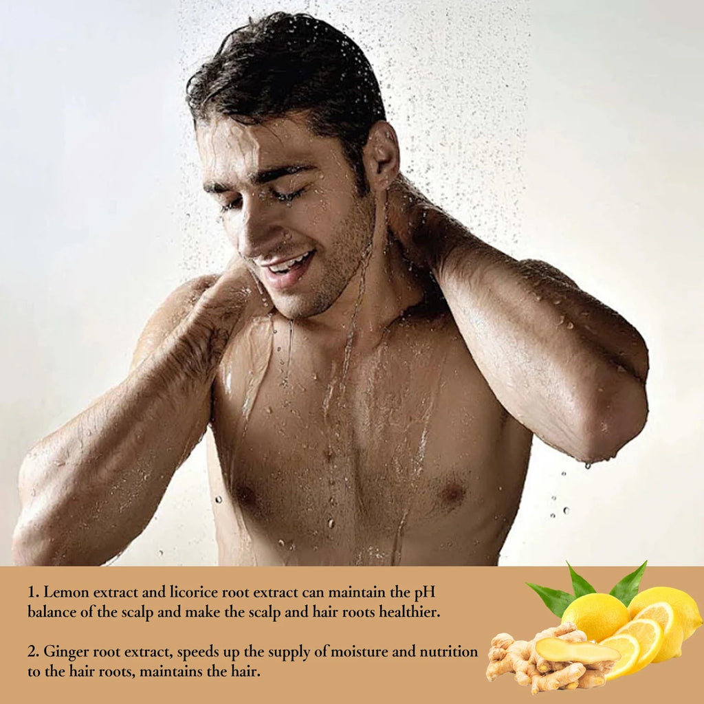 Hair Growth Shampoo for Men Root Activator Strengthening Moisturizing Gently Cleanse Repair Improve Volume Thinning Hair Shampoo Eagle Beacon
