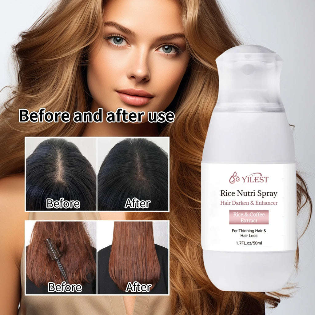 Hair Helper Spray, Rice Water Spray,Hair Strengthens Thickening,Natural Spray Stimulates Growth Soothes Scalp for Thinning Hair Eagle Beacon
