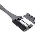 Hair Cutting Comb Hair Brushes with Razor Blades Barber Scissors Hair Salon Thinning Hairdressing DIY Styling Tools Black Handle Eagle Beacon