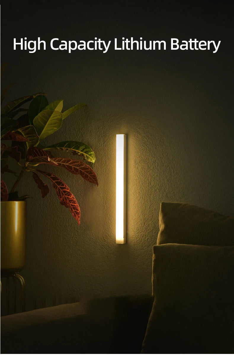 Motion Sensor Lamp Night Light Wireless LED USB Type C Rechargeable Lamp for Kitchen Cabinet Bedroom Wardrobe Staircase Lighting Eagle Beacon