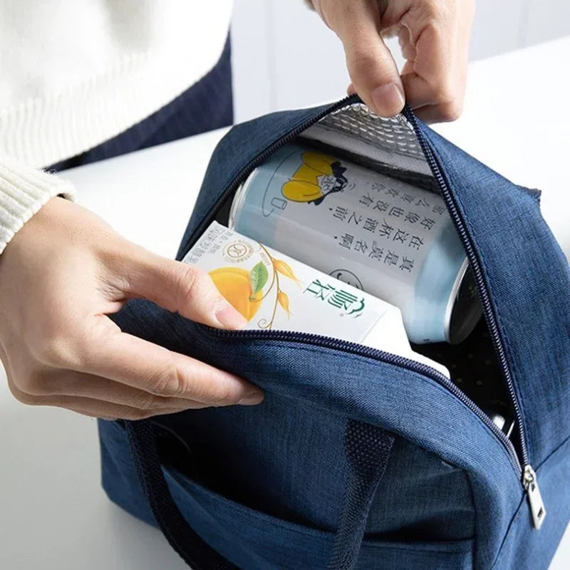 Lunch Bag Lunch Box Thermal Insulated Canvas Tote Pouch Kids School Bento Portable Dinner Container Picnic Food Storage Bags Eagle Aerie