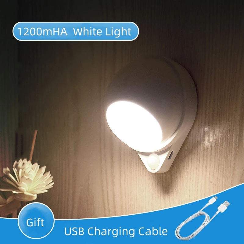 Motion Sensor Night Light LED Cabinet Light USB Charging Touch Switch Dimmable Light Stair Corridor Wall Light 18650 Battery Eagle Beacon