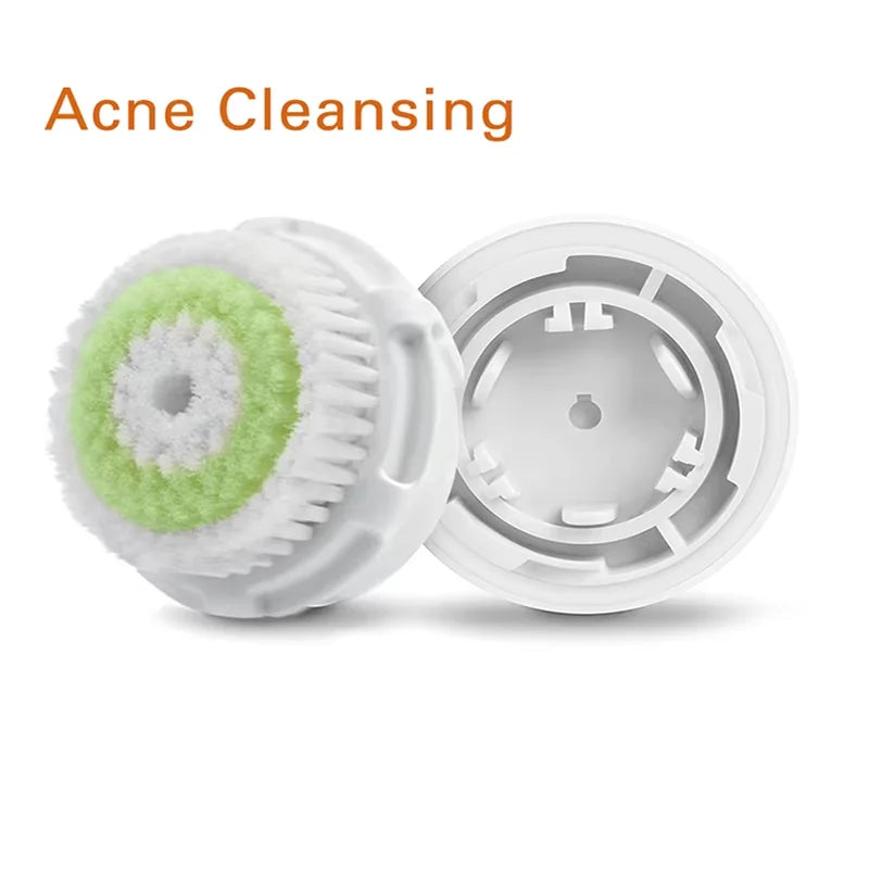 Facial Cleansing Brush Heads Daily Deep Cleaning Pores Sensitive Skin Soft Exfoliating Silicone Face Brush Heads Skin Care Tools Eagle Beacon