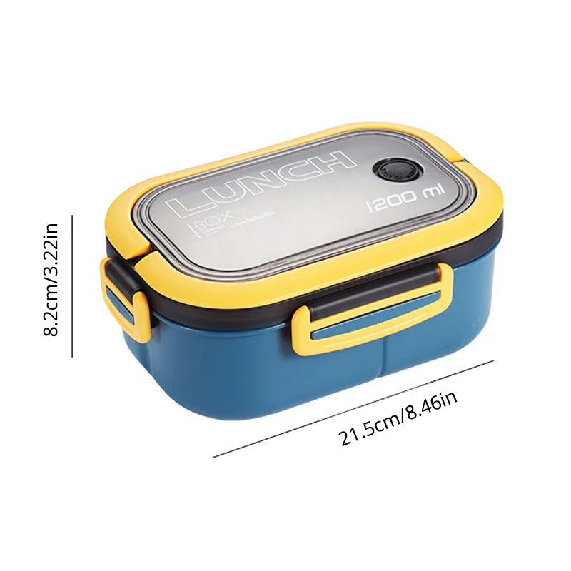 Single Double-layer Lunch Box Portable Compartment Fruit Food Box Microwave Lunch Box With Fork And Spoon Picnic Fresh Box Eagle Aerie