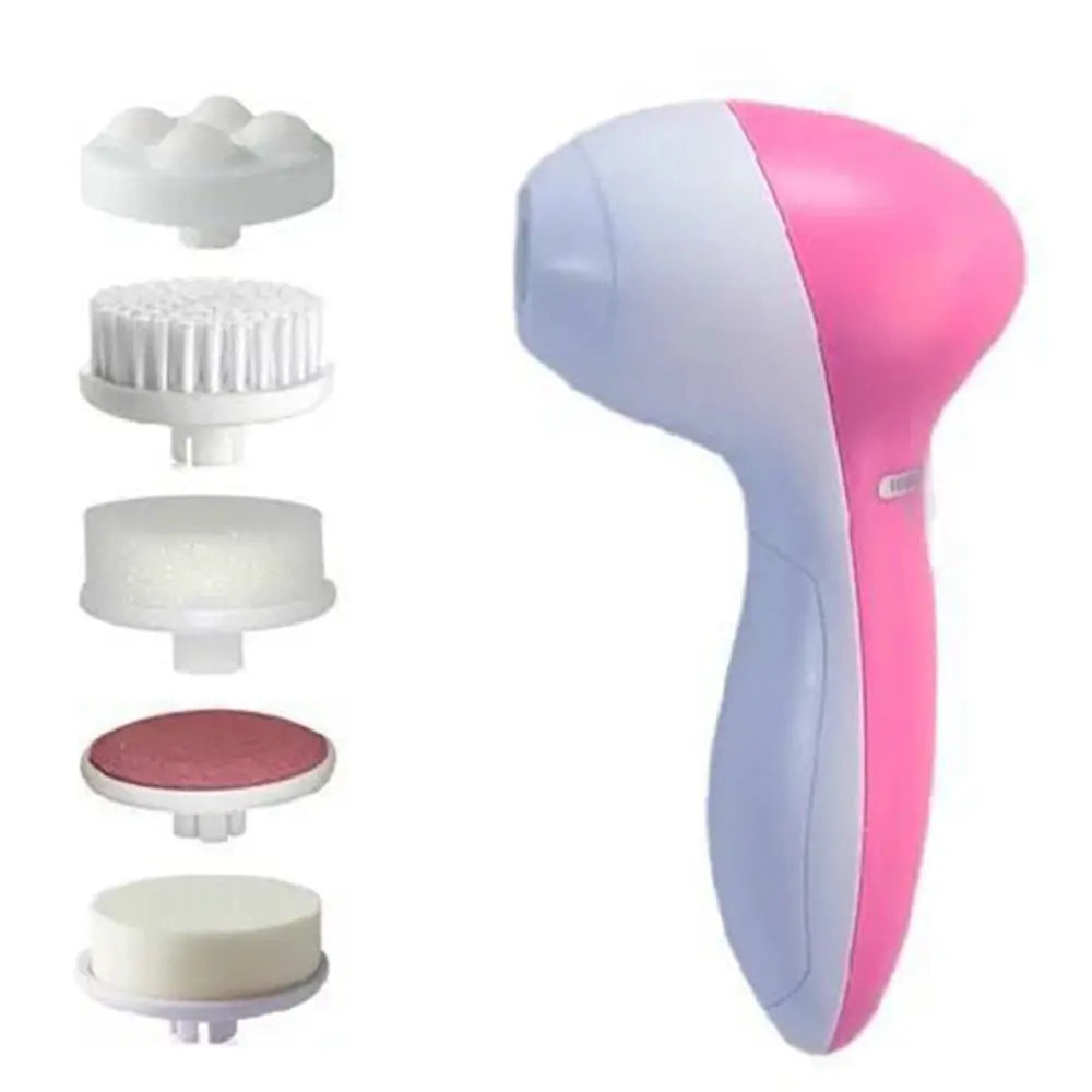 Electric Facial Cleaner 5 IN 1 Face Cleansing Brush Wash Machine Spa Skin Care Massager Blackhead Cleaning Facial Cleanser Tools Eagle Beacon