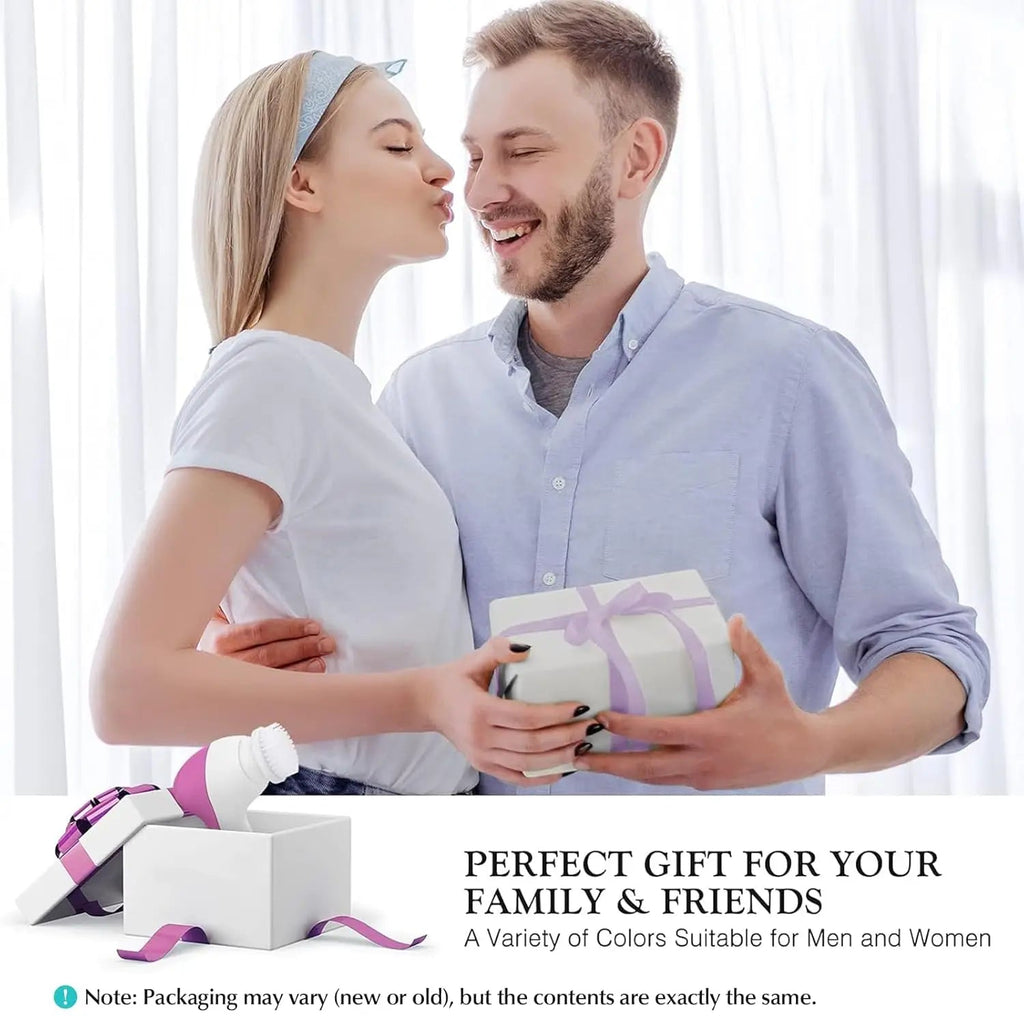 7-in-1 Electric Exfoliating Facial Cleansing Brush for Deep Cleansing and Massaging, with 7 Replaceable Brush Heads. Eagle Beacon