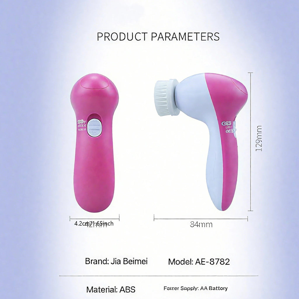 7-in-1 Electric Exfoliating Facial Cleansing Brush for Deep Cleansing and Massaging, with 7 Replaceable Brush Heads. Eagle Beacon