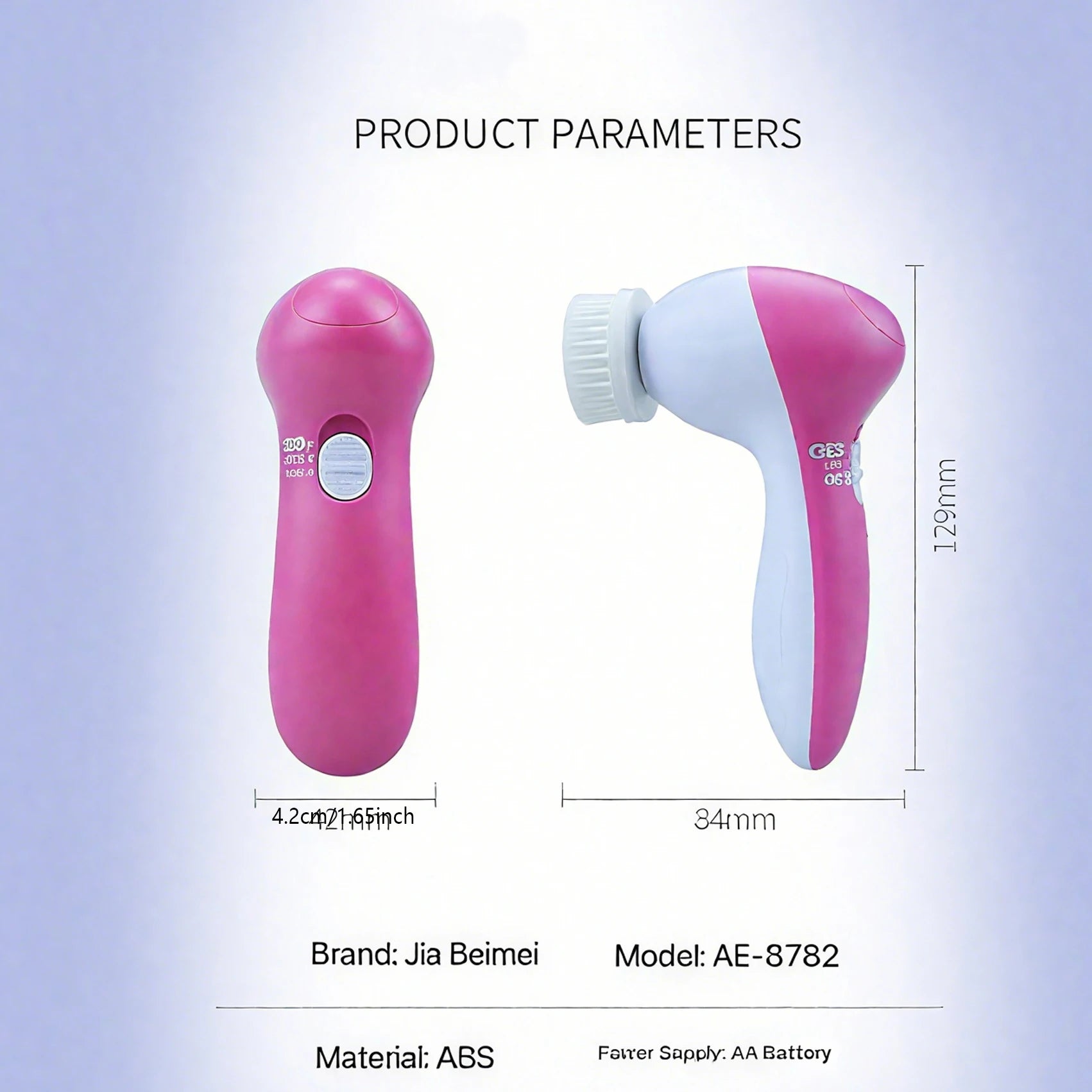 7-in-1 Electric Exfoliating Facial Cleansing Brush for Deep Cleansing and Massaging, with 7 Replaceable Brush Heads. Eagle Beacon