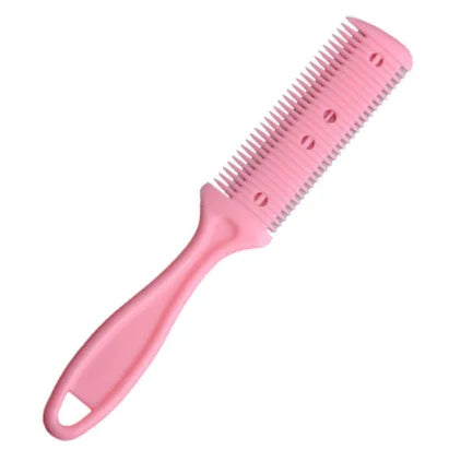 Hair Cutting Comb Hair Brushes with Razor Blades Barber Scissors Hair Salon Thinning Hairdressing DIY Styling Tools Black Handle Eagle Beacon