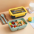 Food Storage Containers, Lunch Bag Bento, Portable Lunch Box for Kids School, Microwave Wheat Straw Dinnerware Bento Box Eagle Aerie