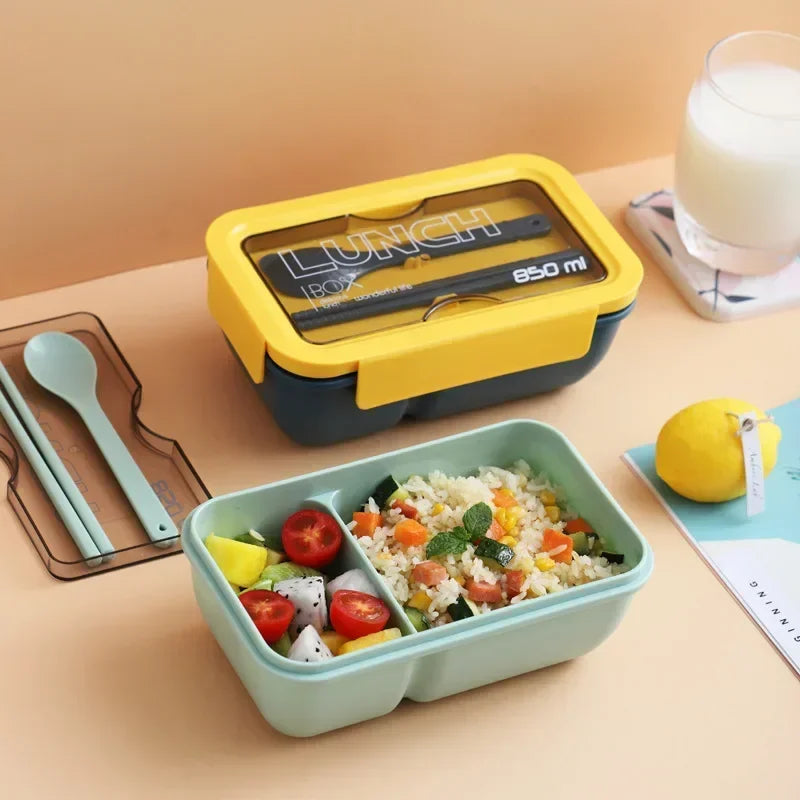 Food Storage Containers, Lunch Bag Bento, Portable Lunch Box for Kids School, Microwave Wheat Straw Dinnerware Bento Box Eagle Aerie