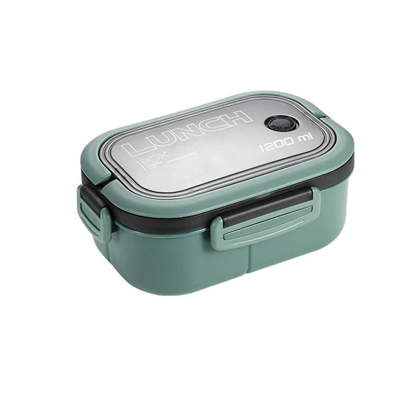 Single Double-layer Lunch Box Portable Compartment Fruit Food Box Microwave Lunch Box With Fork And Spoon Picnic Fresh Box Eagle Aerie