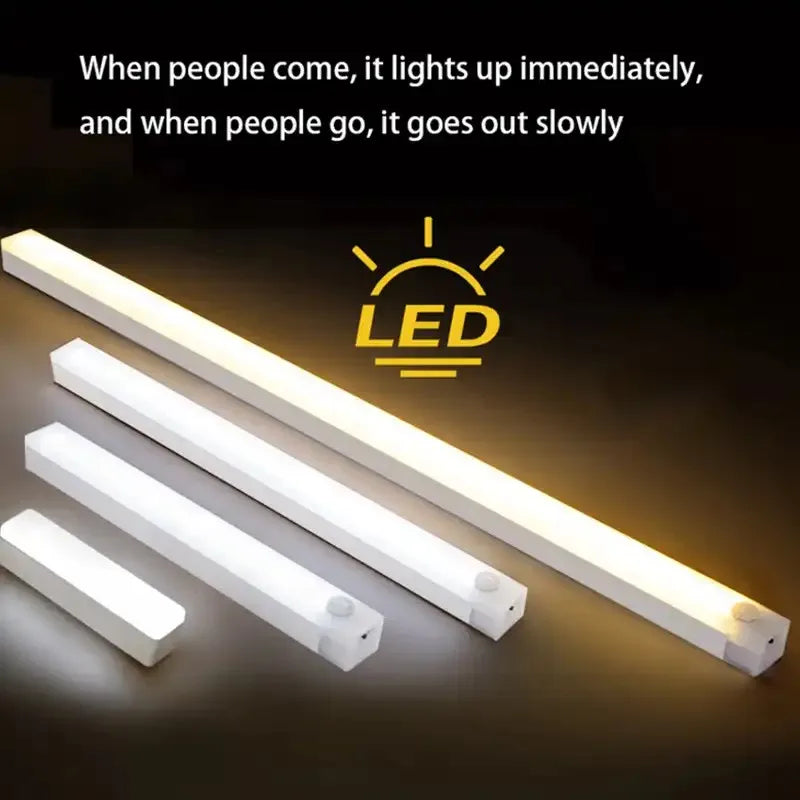 Motion Sensor Lamp Night Light Wireless LED USB Type C Rechargeable Lamp for Kitchen Cabinet Bedroom Wardrobe Staircase Lighting Eagle Beacon