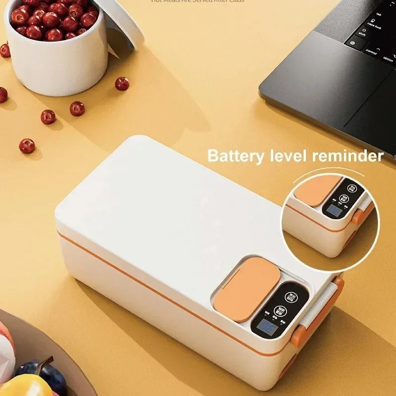 1L USB Electric Lunch Box Portable Heated Food Warmer Rechargeable Insulated Container for Office Camping Travel Commuting Eagle Aerie