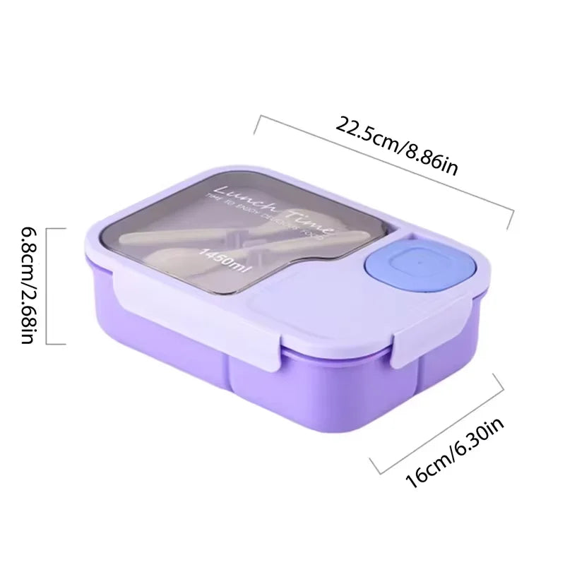 Kid's Bento Lunch Box with Tableware, Lunch Box Microwaveable Bento Box with Tableware Heated, Sandwich, Snack, Food Storage, Eagle Aerie