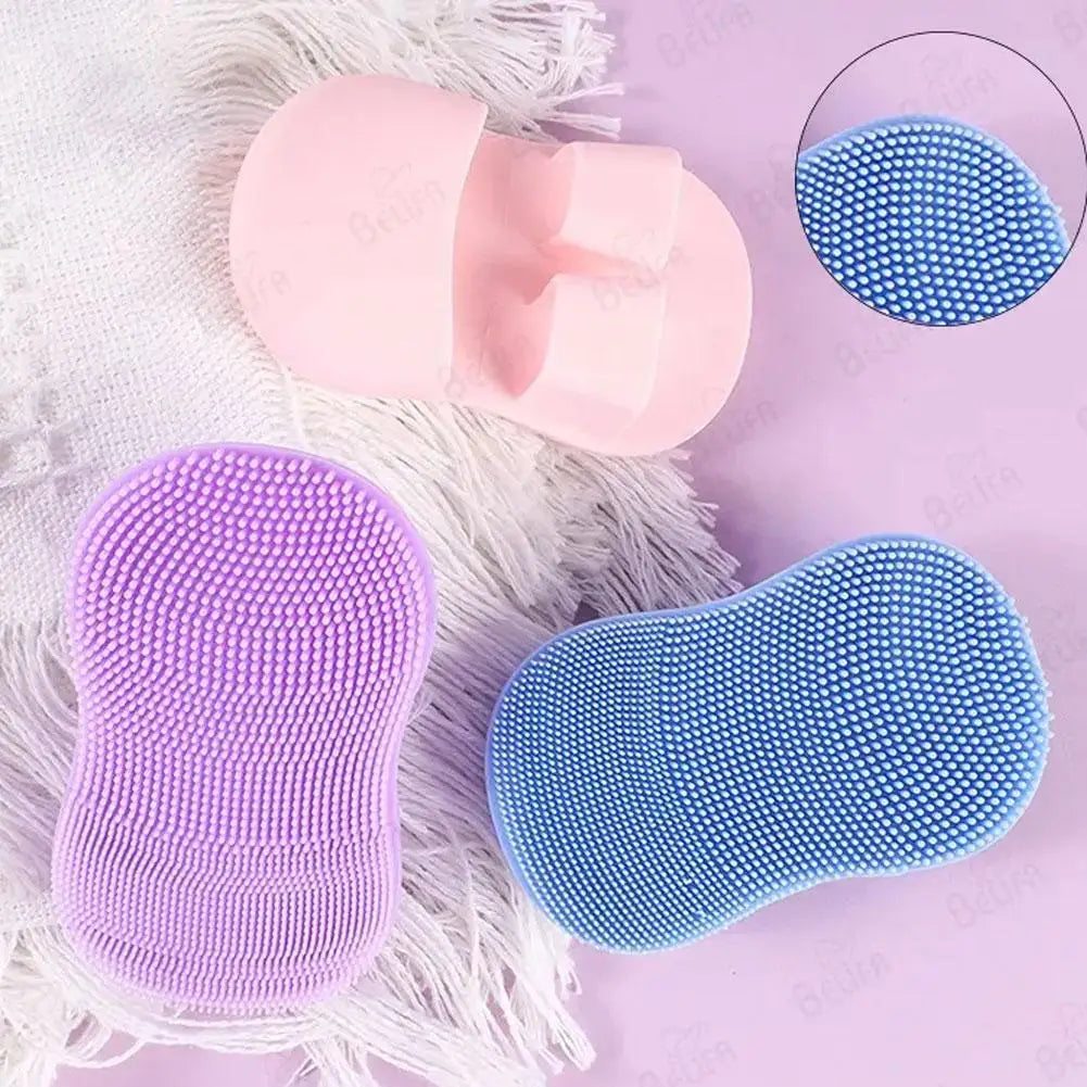 Face Scrubber Mini Facial Brush Silicone Wash Exfoliator Finger Glove Pads Handheld Cleansing Brushes Tool Skin Care Deep Clean Eagle Beacon