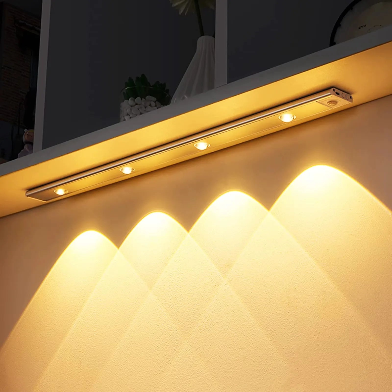 Motion Sensor Light LED Sensor Lamp Wireless Ultra Thin USB LED For Kitchen Cabinet Bedroom Wardrobe Indoor Lighting Night Light Eagle Beacon