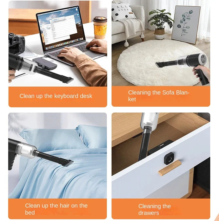 Car Vacuum Cleaner Portable Small Vacuum Cleaner For Multi Purpose Vehicles Small Household Pump Handheld Car Vacuum Cleaner Eagle Beacon