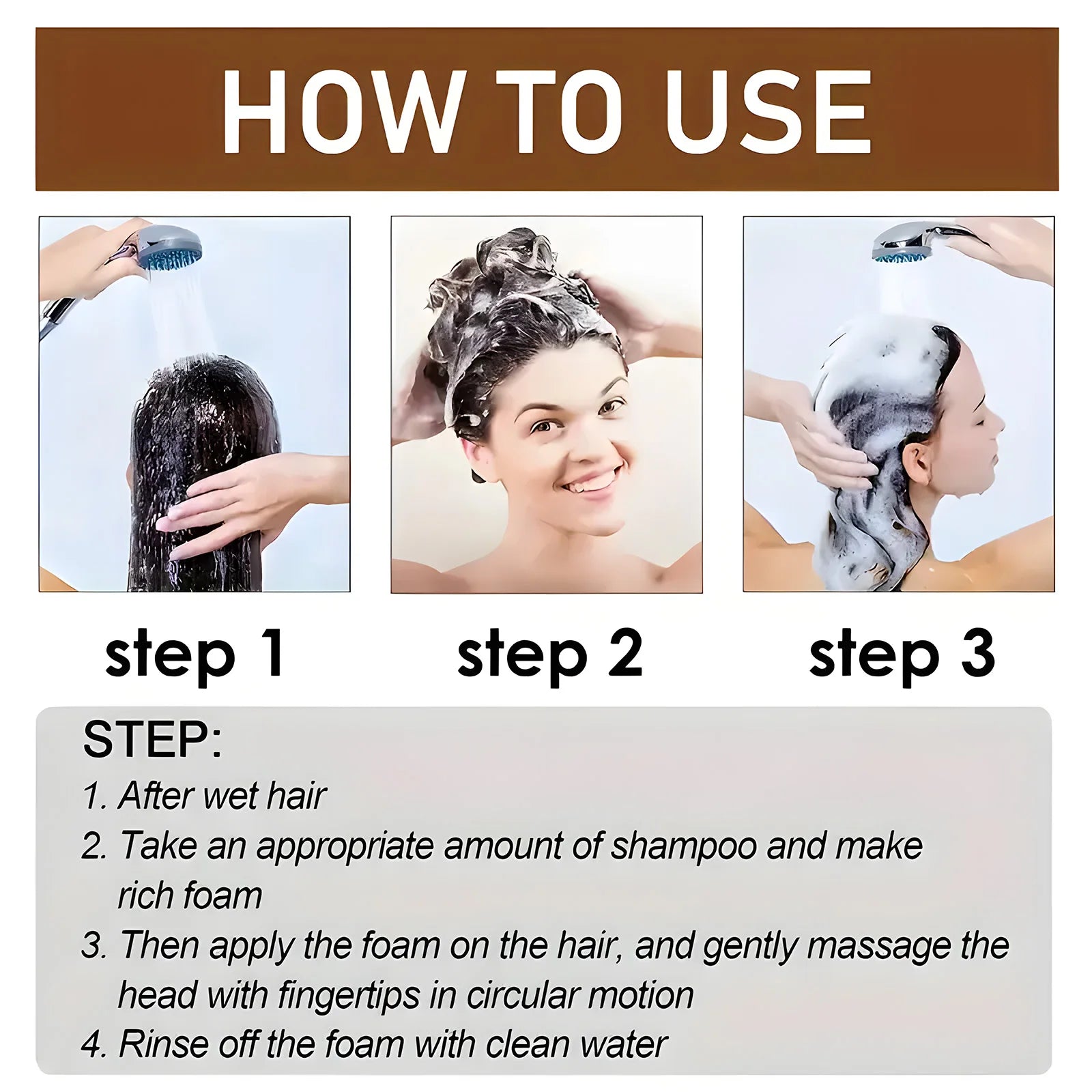 Biotin hair Growth shampoo anti-hair loss treatment for men and women rapid thickening and re-oil beauty health Eagle Beacon