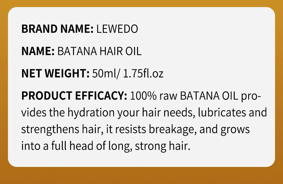 Hair Growth Batana Oil Serum Fast Growing Hair Essential Oil Beauty Hair Care Anti-Hair Loss Essence Natural Repair Damaged Hair Eagle Beacon